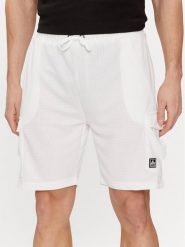 Brave Soul Szorty sportowe MSRT-516FALCO Biały Slim Fit. Białe krótkie spodenki sportowe Brave Soul, l, bez wzorów, z syntetyku. Za 49.99 zł.