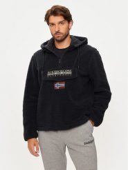 Napapijri Polar T-Burgee NP0A4I5D Czarny Regular Fit. Czarne bluzy z polaru Napapijri, l, bez wzorów, z polaru, bez kaptura. Za 339.99 zł.