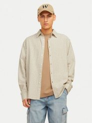 Jack&Jones Koszula Joshua 12260673 Beżowy Relaxed Fit. Brązowe koszule Jack&Jones, m, bez wzorów, z bawełny, bez kołnierzyka, bez ramiączek. Za 119.99 zł.