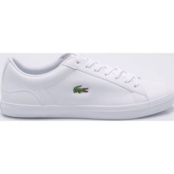 Lacoste - Buty Lerond. Białe buty sportowe casual LACOSTE, bez wzorów, z gumy, z okrągłym noskiem, bez zapięcia. W wyprzedaży za 379.90 zł.
