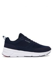 Tommy Hilfiger Sneakersy Light Knitted Hilfiger Runner FM0FM06010 Granatowy. Niebieskie buty sportowe casual Tommy Hilfiger, bez wzorów, z materiału, bez zapięcia. Za 449.99 zł.
