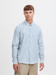 Solid Koszula 21106618 Błękitny Regular Fit. Niebieskie koszule Solid, m, bez wzorów, z bawełny, bez kołnierzyka, bez ramiączek. Za 99.99 zł.