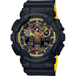 Zegarek Casio Zegarek męski G-Shock czarny (GA-100BY-1AER). Czarne zegarki Casio. Za 489.00 zł.