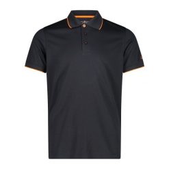 Polo CMP. Czarne koszulki polo CMP, m, bez wzorów, bez kołnierzyka, bez ramiączek. W wyprzedaży za 111.99 zł.