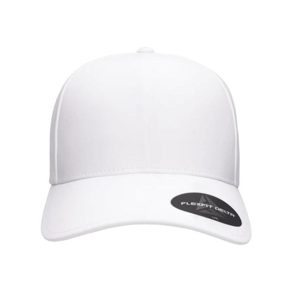 Czapka Z Daszkiem Delta Plain. Czerwone czapki z daszkiem FLEXFIT, bez wzorów, z dżerseju. Za 110.99 zł.