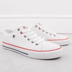 Trampki niskie męskie tekstylne białe Big Star NN174301. Białe trampki BIG STAR, m, bez wzorów, bez zapięcia. Za 72.00 zł.