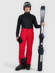 4F Spodnie narciarskie membrana 5000 męskie - czerwone S. Czerwone spodnie narciarskie i snowboardowe 4F, m, bez wzorów, z materiału, narciarskie. Za 299.99 zł.