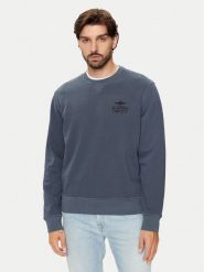 Aeronautica Militare Bluza 242FE1924F560 Granatowy Regular Fit. Niebieskie bluzy Aeronautica Militare, m, bez wzorów, z bawełny, bez kaptura. Za 339.99 zł.