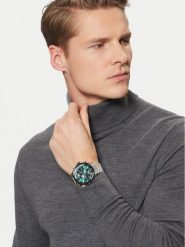 BOSS Zegarek Globetrotter 1513930 Srebrny. Szare, analogowe zegarki Boss, srebrne. Za 1,619.00 zł.