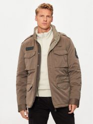 Aeronautica Militare Kurtka przejściowa 242AB2189CT3376 Brązowy Regular Fit. Brązowe kurtki Aeronautica Militare, m, bez wzorów, z syntetyku, bez kaptura. Za 1,319.00 zł.