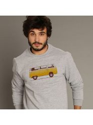 WOOOP Bluza "Combi" w kolorze szarym rozmiar: M. Szare bluzy Wooop, m, bez wzorów, bez kaptura. Za 97.51 zł.