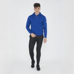 Dres sportowy kompletny SABURO męski. Niebieskie komplety dresowe Legea, m, bez wzorów, z dresówki, bez ramiączek. W wyprzedaży za 167.50 zł.