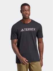 Adidas T-Shirt Terrex Classic Logo T-Shirt HZ1399 Czarny Regular Fit. Czarne t-shirty sportowe Adidas, bez wzorów, z bawełny, bez ramiączek, trekkingowe. Za 99.99 zł.