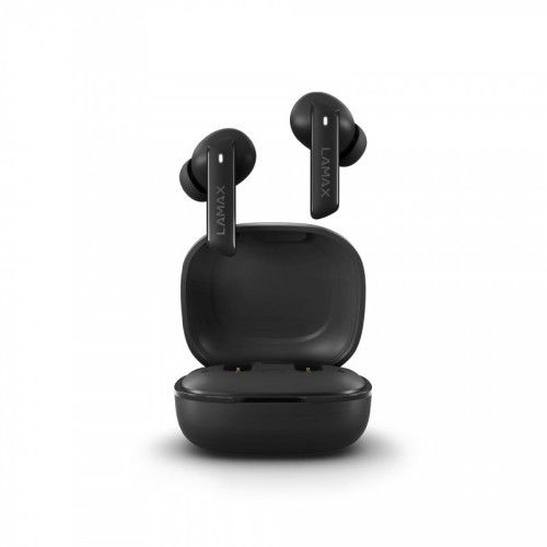 Lamax Clips1 ANC Zestaw słuchawkowy Bezprzewodowy Douszny Połączenia/muzyka USB Type-C Bluetooth Czarny. Czarne słuchawki bezprzewodowe Lamax. Za 150.99 zł.