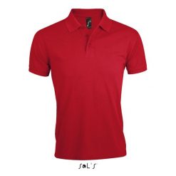 Polo Sol's Prime. Czerwone koszulki polo SOL'S, m, bez wzorów, z bawełny, bez kołnierzyka, bez ramiączek. Za 151.50 zł.