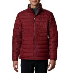 Kurtka turystyczna męska Columbia Powder Lite. Czerwone kurtki Columbia, m, bez wzorów, z poliesteru, bez kaptura. Za 326.70 zł.