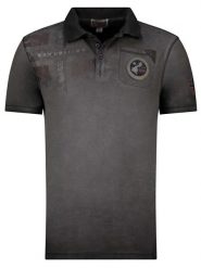 Geographical Norway Koszulka polo "Kimac" w kolorze czarnym rozmiar: 3XL. Czarne koszulki polo Geographical Norway, xl, bez wzorów, z bawełny, bez kołnierzyka, bez ramiączek. Za 106.13 zł.