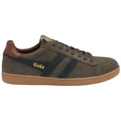 Sneakersy Gola Equipe II Suede. Brązowe buty sportowe casual Gola, bez wzorów, z gumy, bez zapięcia. Za 466.00 zł.