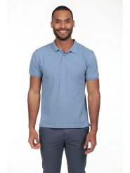 The Time of Bocha Koszulka polo w kolorze błękitnym rozmiar: XXL. Niebieskie koszulki polo The Time of Bocha, xxl, bez wzorów, z bawełny, bez kołnierzyka, bez ramiączek. Za 86.99 zł.