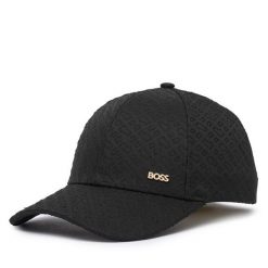 Czapka z daszkiem BOSS. Czarne czapki z daszkiem Boss, bez wzorów. Za 254.99 zł.