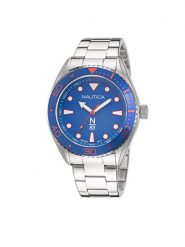 Nautica Zegarek NAPFWS221 Srebrny. Szare zegarki Nautica, srebrne. Za 369.99 zł.
