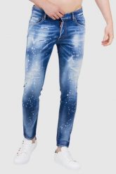 DSQUARED2 Niebieskie jeansy męskie super twinky jean. Niebieskie jeansy Dsquared2, m. W wyprzedaży za 1,999.99 zł.