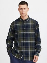 Solid Koszula 21107051 Zielony Regular Fit. Zielone koszule Solid, m, bez wzorów, z bawełny, bez kołnierzyka, bez ramiączek. Za 99.99 zł.