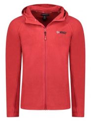 Geographical Norway Kurtka polarowa "Tugood" w kolorze czerwonym rozmiar: M. Czerwone kurtki Geographical Norway, m, bez wzorów, z materiału, bez kaptura. Za 101.23 zł.