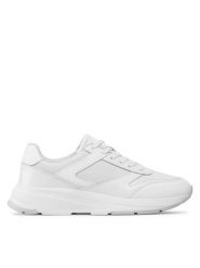 Calvin Klein Sneakersy Low Top Lace Up Mix HM0HM00901 Biały. Białe buty sportowe casual CALVIN KLEIN, bez wzorów, ze skóry, bez zapięcia. Za 399.99 zł.