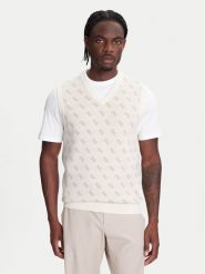 Guess Sweter M5YR09 Z3OE2 Beżowy Regular Fit. Brązowe swetry rozpinane Guess, m, z aplikacjami, z syntetyku, bez kołnierzyka, bez ramiączek. Za 349.99 zł.