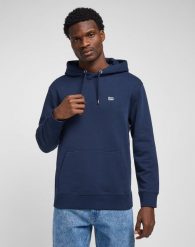 LEE PLAIN HOODIE MĘSKA BLUZA Z KAPTUREM NIEROZPINANA NAVY L80YFW35 112333648. Niebieskie bluzy Lee, l, bez wzorów, z kapturem. Za 199.99 zł.