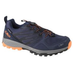 Buty trekkingowe CMP Moon. Niebieskie trekkingi CMP, bez wzorów, z materiału, bez zapięcia. Za 269.99 zł.