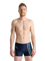 Arena Kąpielówki w kolorze granatowym rozmiar: 5. Niebieskie kąpielówki Arena, bez wzorów, z materiału. Za 79.21 zł.