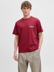 Jack & Jones Koszulka w kolorze bordowym rozmiar: S. Czerwone bezrękawniki Jack & Jones, s, bez wzorów, z bawełny, bez kołnierzyka, bez ramiączek. Za 43.99 zł.