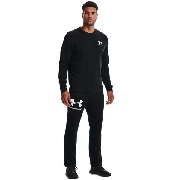 Bluza sportowa męska Under Armour Rival Terry. Czarne bluzy z kapturem Under Armour, l, bez wzorów, z materiału, z kapturem. Za 339.00 zł.