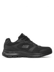 Skechers Sneakersy Flex Advantage 4.0 232225/BBK Czarny. Czarne buty sportowe casual Skechers, bez wzorów, z materiału, bez zapięcia. Za 244.00 zł.
