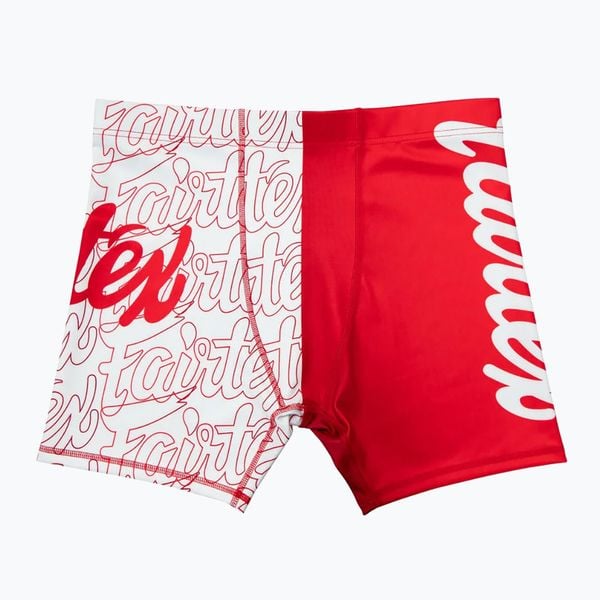 Spodenki treningowe Fairtex Vale Tudo CP4. Czerwone krótkie spodenki sportowe FAIRTEX, l, bez wzorów, z materiału. Za 309.99 zł.