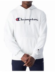 Bluza Męska Champion Kangurka Z Kapturem Bawełniana. Białe bluzy z kapturem Champion, m, bez wzorów, z bawełny, z kapturem. Za 249.00 zł.