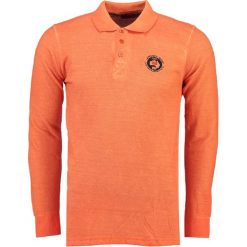 Koszulka polo "Kacardi" w kolorze pomarańczowym. Koszulki polo marki Geographical Norway, z aplikacjami, z bawełny, polo, z długim rękawem. W wyprzedaży za 130.95 zł.
