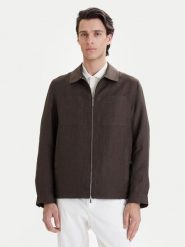 Bugatti Kurtka przejściowa 171400-11045 Brązowy Regular Fit. Brązowe kurtki Bugatti, m, bez wzorów, ze lnu, bez kaptura. Za 979.99 zł.