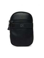 HUGO Saszetka Quantic 50558410 Czarny. Czarne saszetki i nerki Hugo, bez wzorów, ze skóry. Za 599.99 zł.