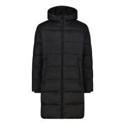 Długi płaszcz puchowy z kapturem CMP. Czarne kurtki narciarskie i snowboardowe CMP, m, bez wzorów, z puchu, narciarskie. Za 563.40 zł.