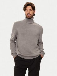 Armani Exchange Golf 6DZM1H ZM1LZ 17AC Szary Regular Fit. Szare golfy Armani Exchange, m, bez wzorów, z wełny, bez kołnierzyka, bez ramiączek. Za 579.99 zł.