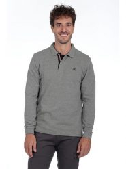 The Time of Bocha Koszulka polo w kolorze szarym rozmiar: L. Szare koszulki polo The Time of Bocha, l, bez wzorów, z bawełny, bez kołnierzyka, bez ramiączek. Za 109.52 zł.