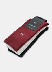 PAKO LORENTE - Zestaw skarpet męskich w prążek. Skarpety Pako Lorente, bez wzorów, z bawełny. Za 89.99 zł.