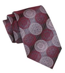 Krawat Męski - Alties - Odcienie Czerwieni, Rozety. Czerwone krawaty i muchy Alties, bez wzorów, z tkaniny. Za 49.00 zł.
