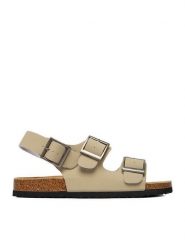 Go Soft Sandały EOHP-ALMELO-03 Beżowy. Brązowe sandały GO SOFT, ze skóry, bez zapięcia. Za 299.99 zł.
