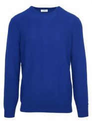 Malo Optimum Kaszmirowy sweter w kolorze niebieskim rozmiar: XL. Niebieskie swetry nierozpinane Malo Optimum, xl, bez wzorów, z kaszmiru, bez kołnierzyka, bez ramiączek. Za 522.14 zł.