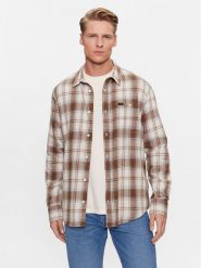 Lee Koszula 112342325 Beżowy Regular Fit. Brązowe koszule Lee, m, bez wzorów, z bawełny, bez kołnierzyka, bez ramiączek. Za 179.99 zł.