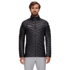 Kurtka trekkingowa męska Mammut Albula IN Hybrid. Czarne kurtki Mammut, m, bez wzorów, z poliamidu, bez kaptura. Za 801.55 zł.